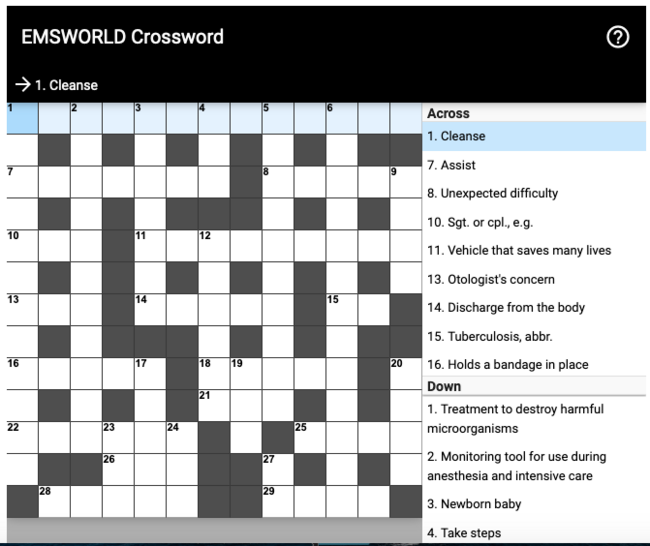 Crossword Puzzle #39: Hit The Gas